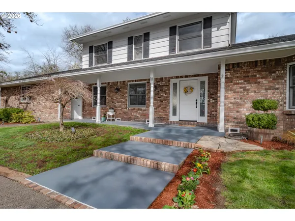 front view of house with a yard