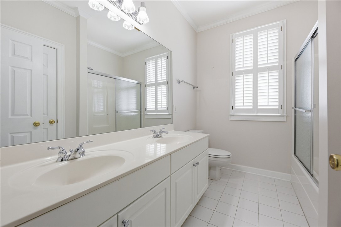 110 Garden Gate Drive Anderson, SC 29621 - Photo 25 of 35 This serene bathroom offers a refreshing escape, blending functionality with understated elegance.