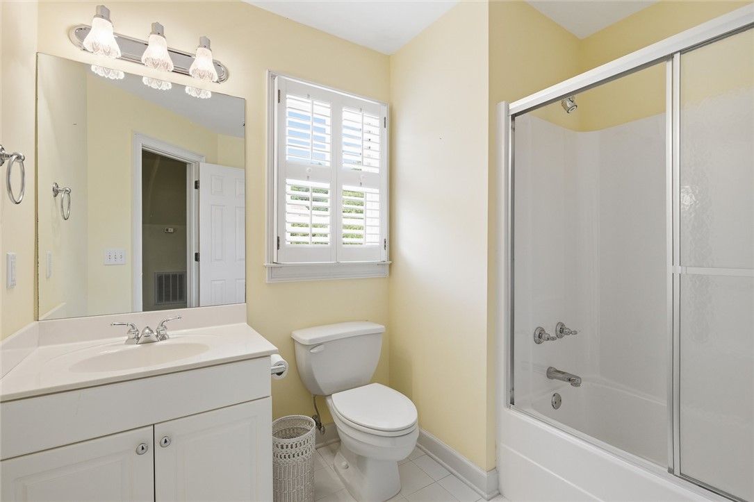 110 Garden Gate Drive Anderson, SC 29621 - Photo 31 of 35 This bright bathroom features a vanity, shower-tub combination, and a window.