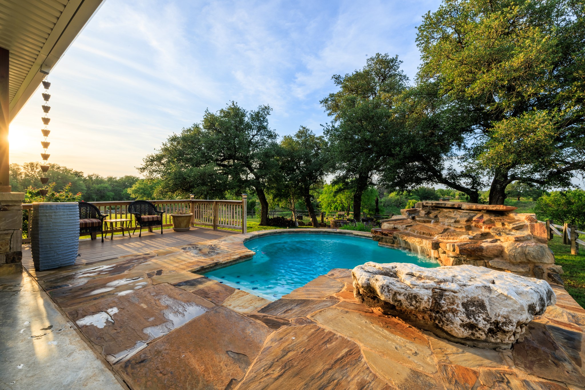 3724 Ranch Road 3347 Round Mountain, TX 78663 - Photo 24 of 40 a view of a backyard