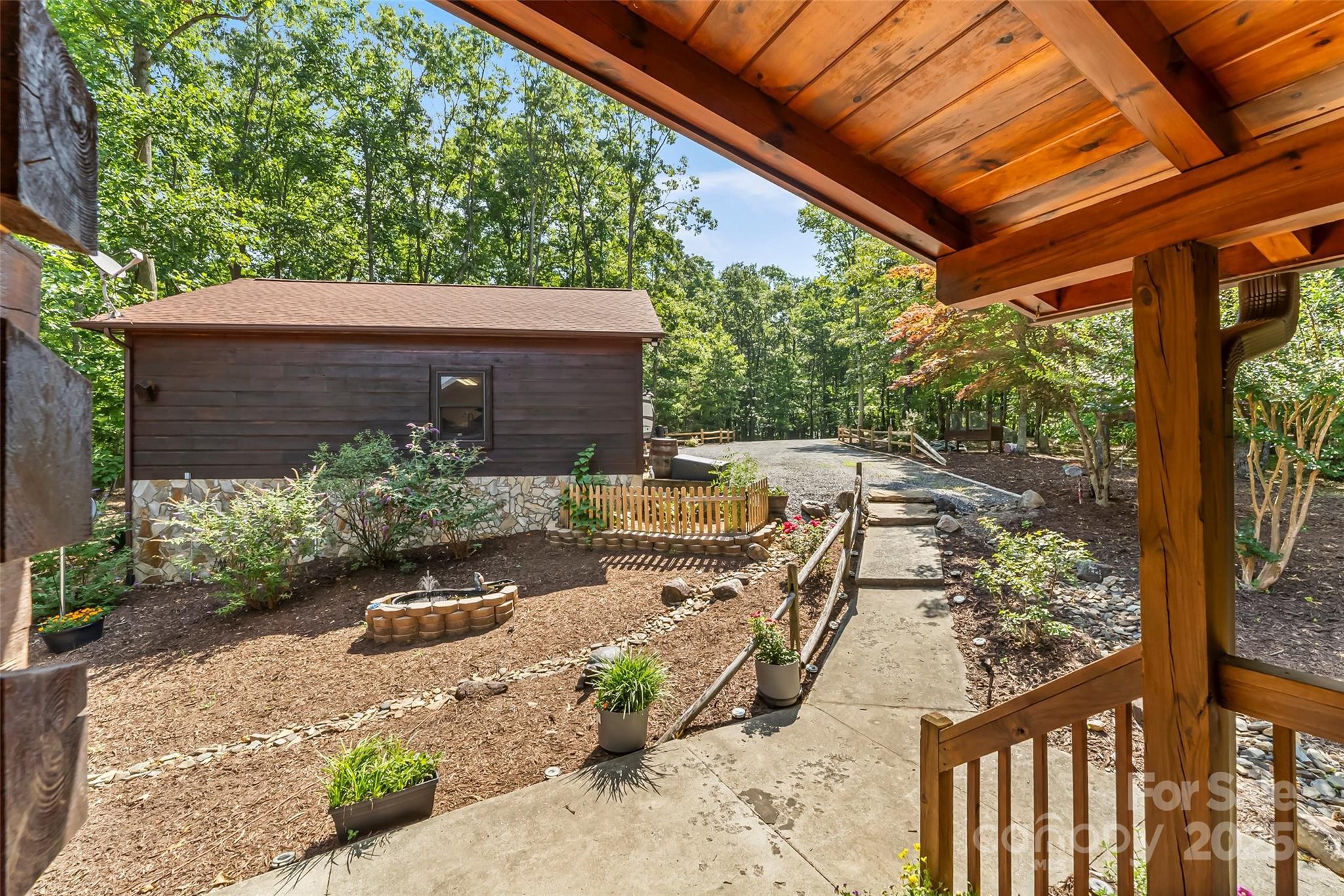 279 Outback Trail Nebo, NC 28761 - Photo 7 of 45 a view of yard with patio
