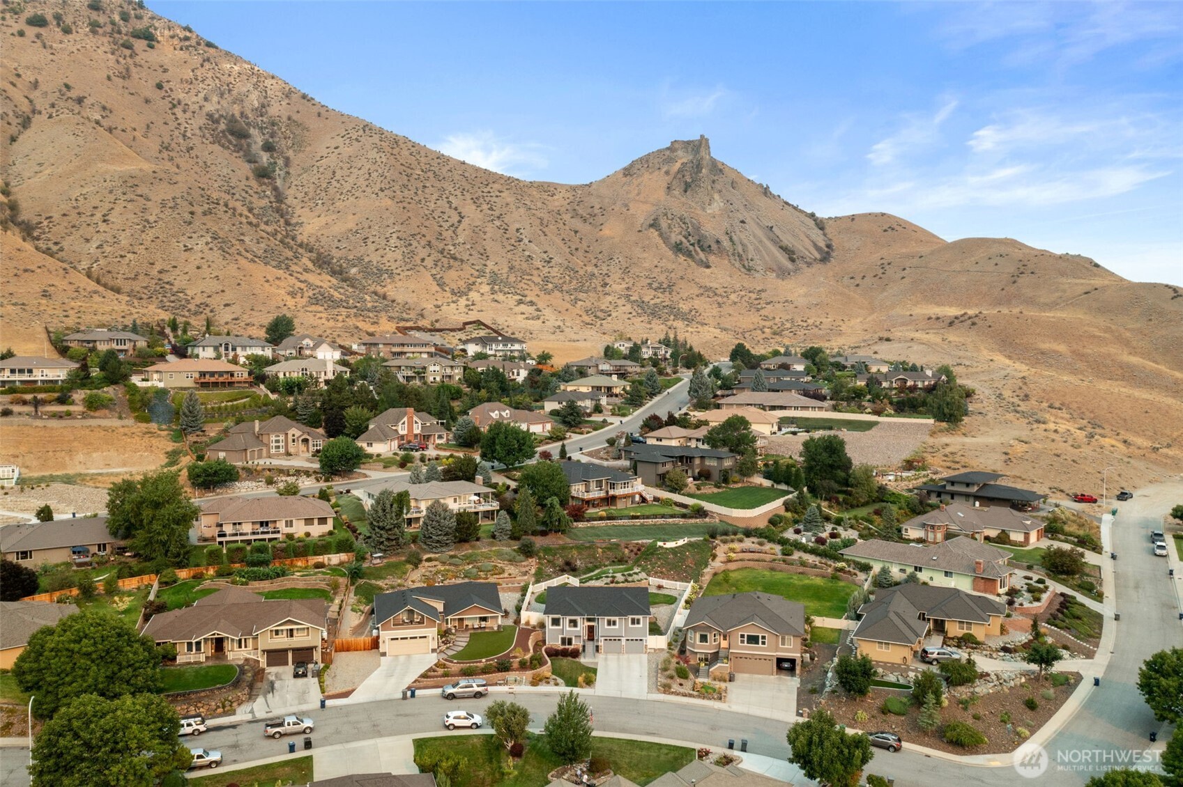 2012 Linville Drive Wenatchee, WA 98801 - Photo 37 of 40 an aerial view of residential houses with outdoor space