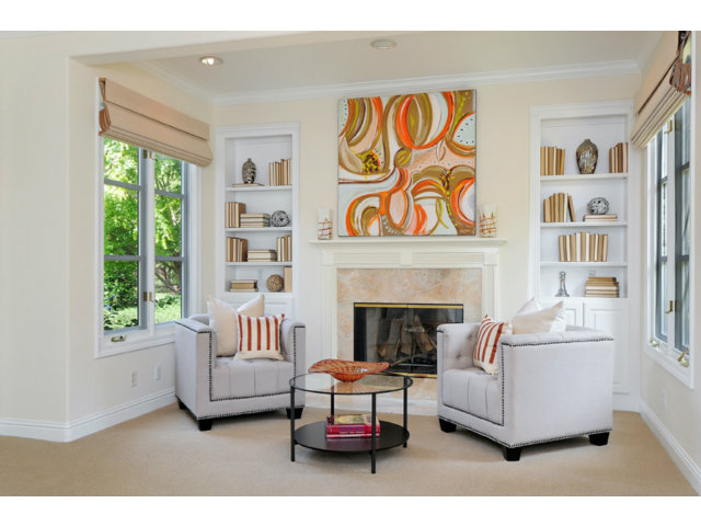 560 Moore Road Woodside, CA 94062 - Photo 11 of 17 a living room with furniture and a fireplace