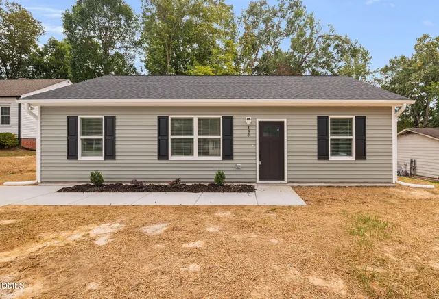 a backyard of a house
