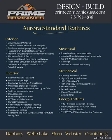 $284,900 | 4603 Setting Sun Trail Way, Danbury, WI 54830