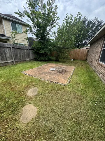 a backyard of a house