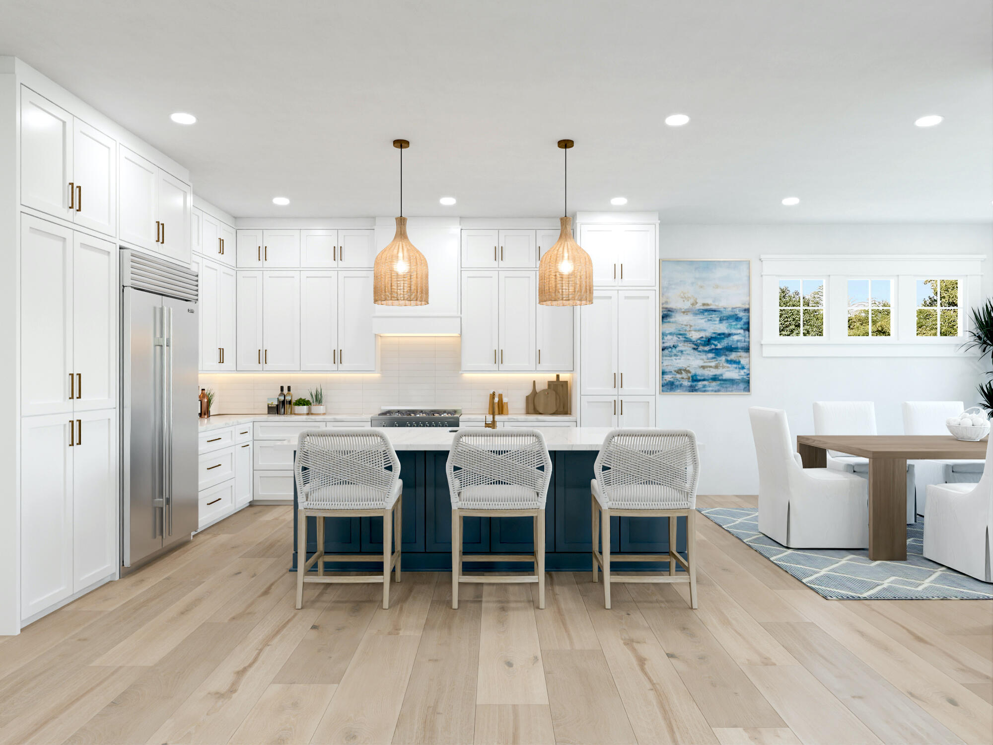 333 Pollard Cove, Unit LOT 96 Watersound, FL 32461 - Photo 14 of 37 a large kitchen with a table and chairs in it