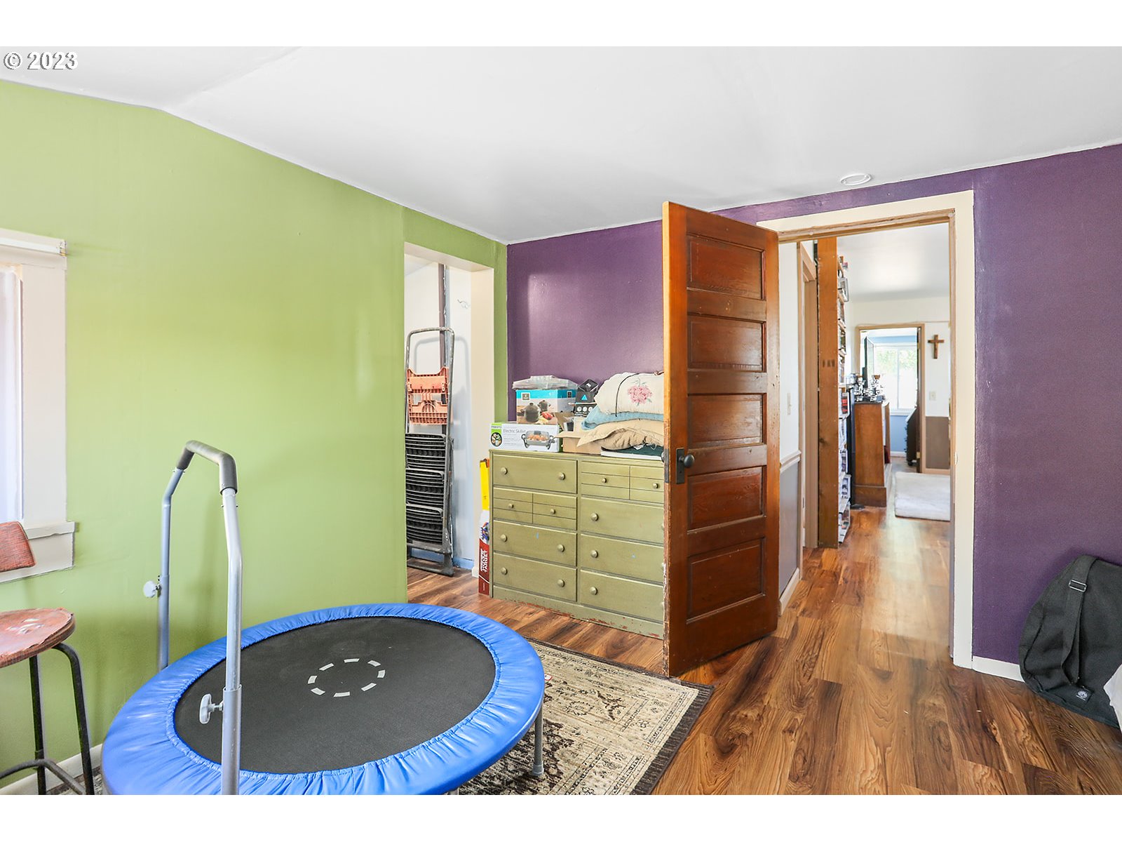 695 Main Street Dufur, OR 97021 - Photo 20 of 42 a view of kitchen with furniture and wooden floor
