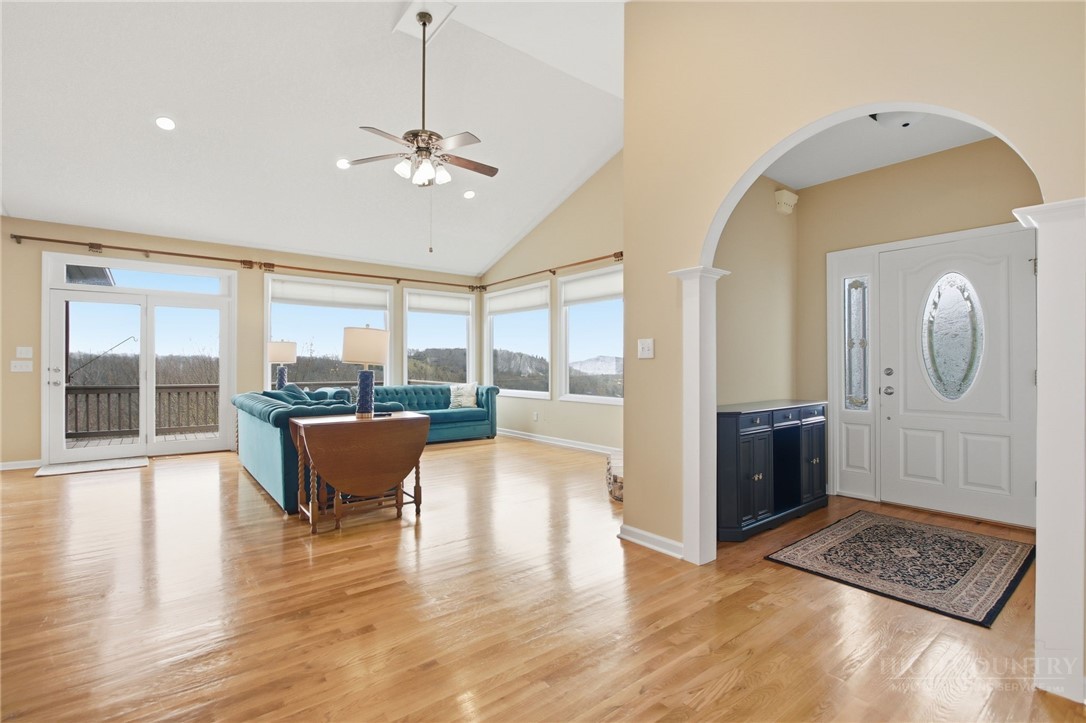 880 Algonquin Drive Boone, NC 28607 - Photo 29 of 50 a living room with furniture a window and wooden floor