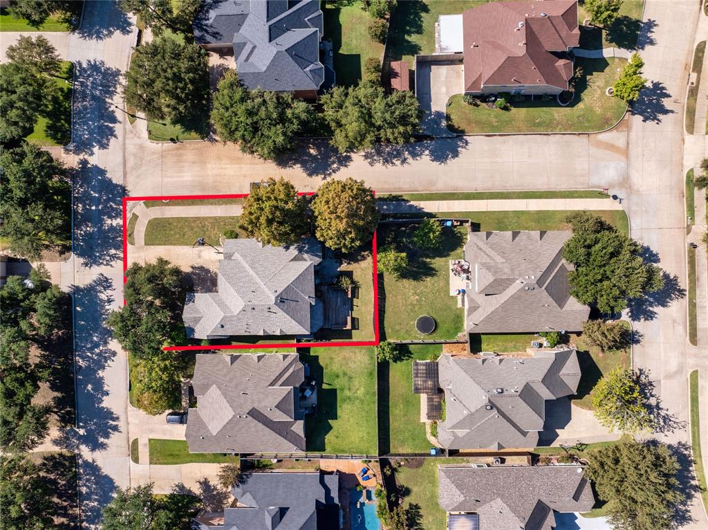 8001 St Fillans Lane Rowlett, TX 75089 - Photo 19 of 40 an aerial view of houses with outdoor space