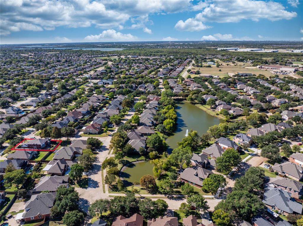 8001 St Fillans Lane Rowlett, TX 75089 - Photo 33 of 40 an aerial view of residential building with outdoor space