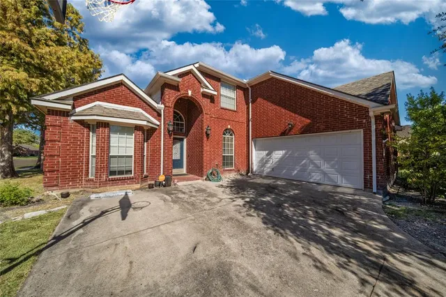 a front view of a house