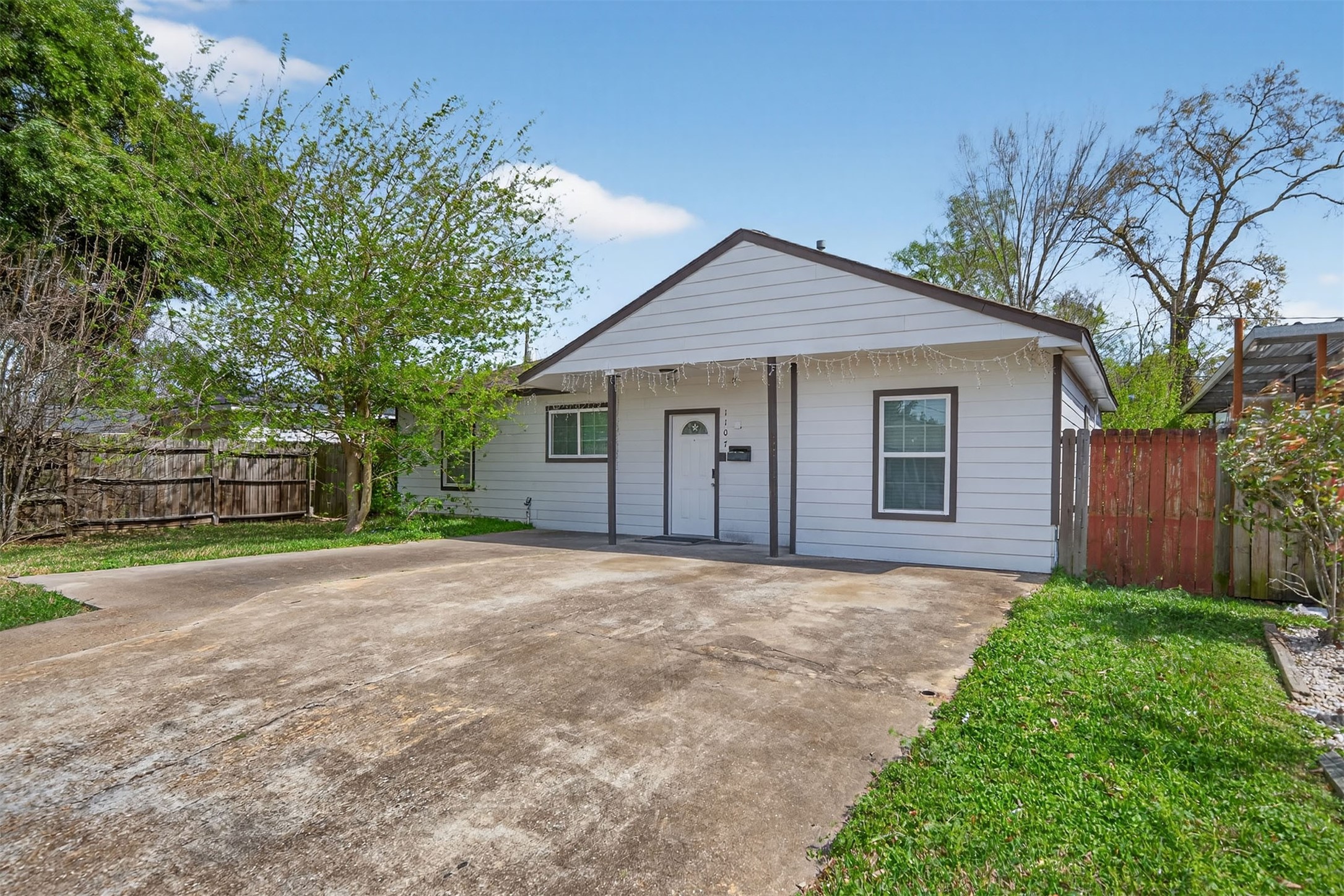 1107 Christine Street Houston, TX 77017 - Photo 22 of 22 a front view of house with yard and trees