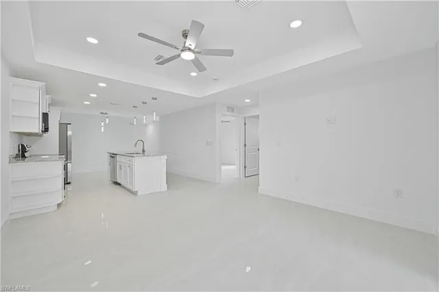 a view of an empty room