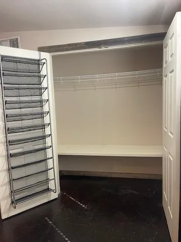 a view of walk in closet