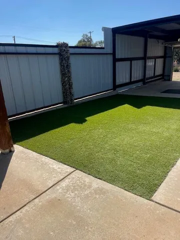 a backyard of a house