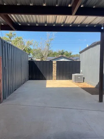 a view of swimming pool with an outdoor space and seating area