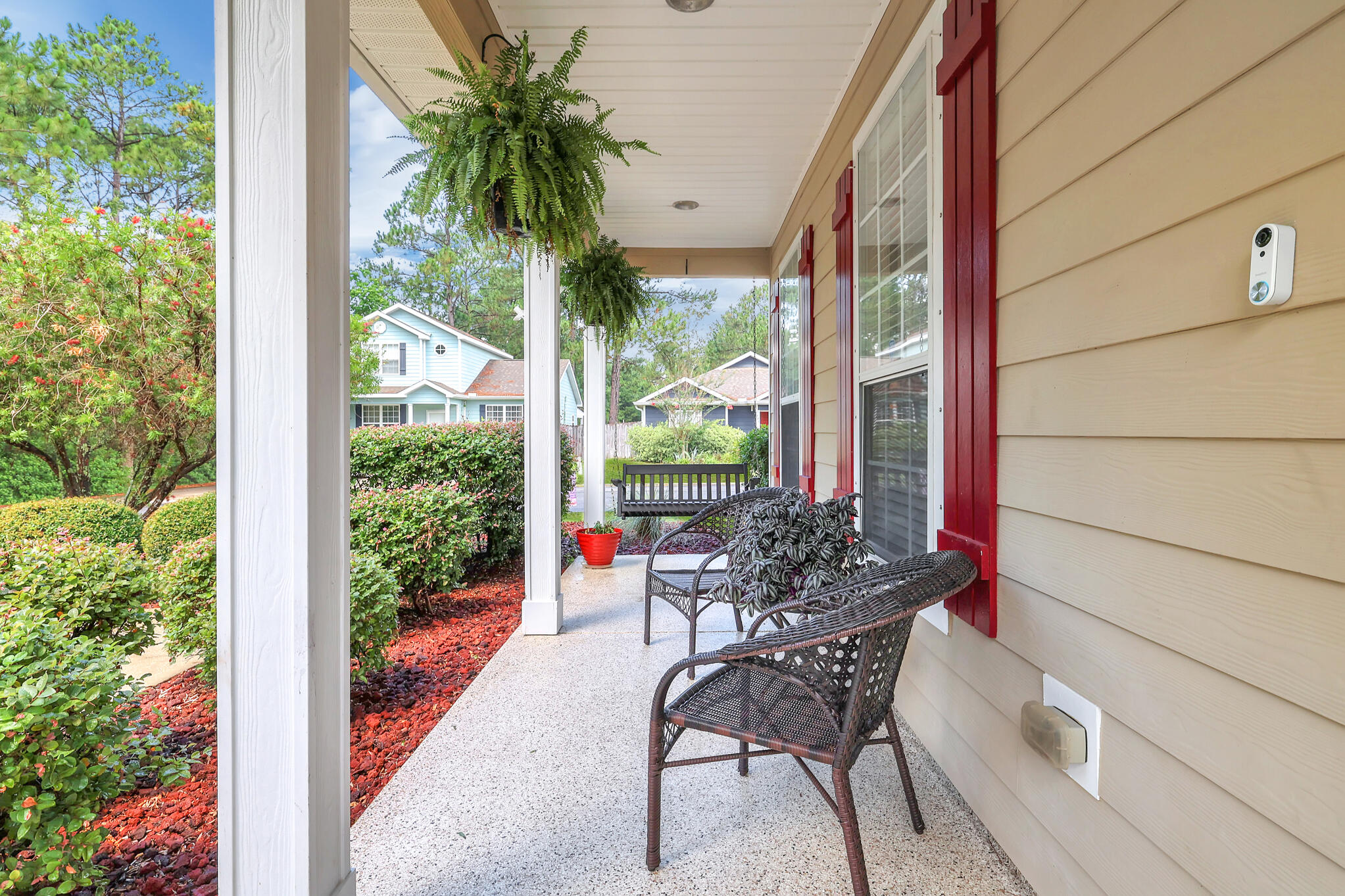 281 Water Oaks Loop Santa Rosa Beach, FL 32459 - Photo 6 of 38 Covered Porch and Swing
