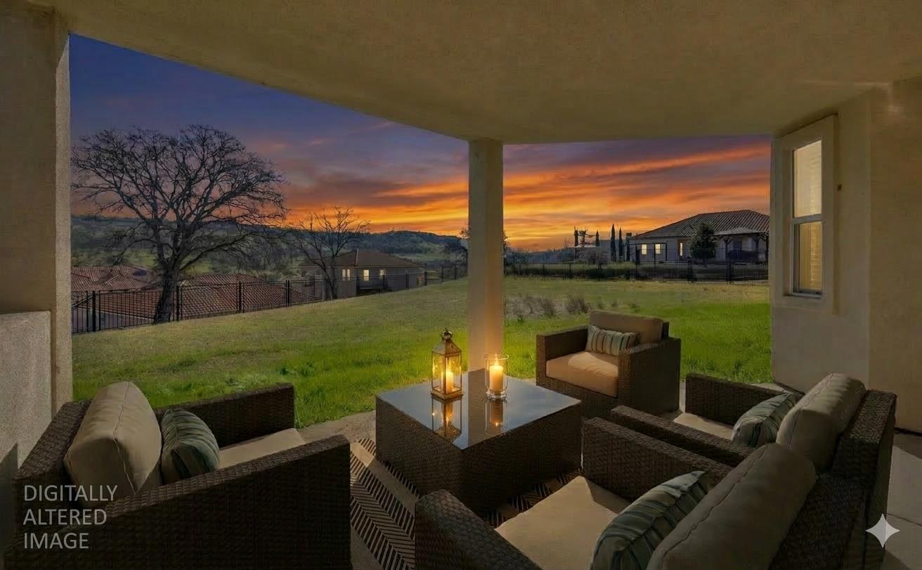 78 Aphrodite Court Copperopolis, CA 95228 - Photo 67 of 98 a view of a patio with couches chairs and a yard