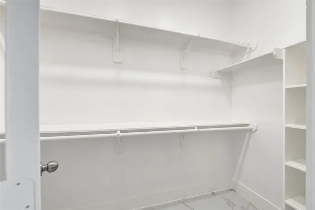 a close view of closet