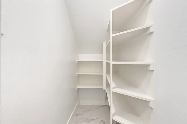 a room with a closet