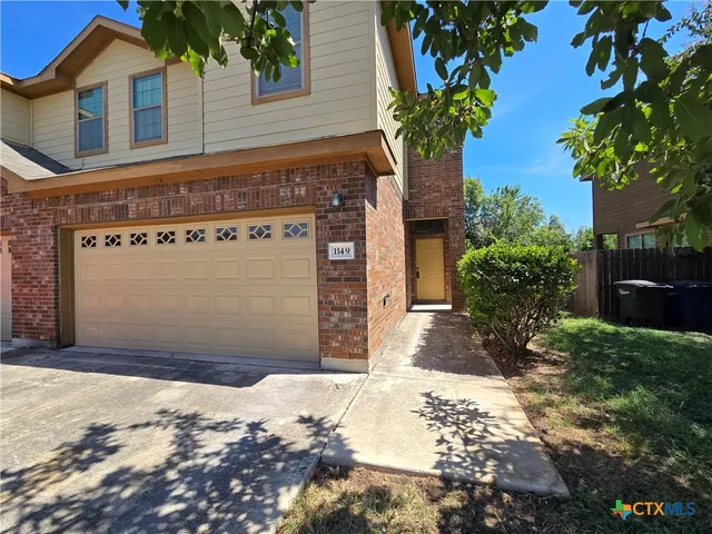 a front view of a building