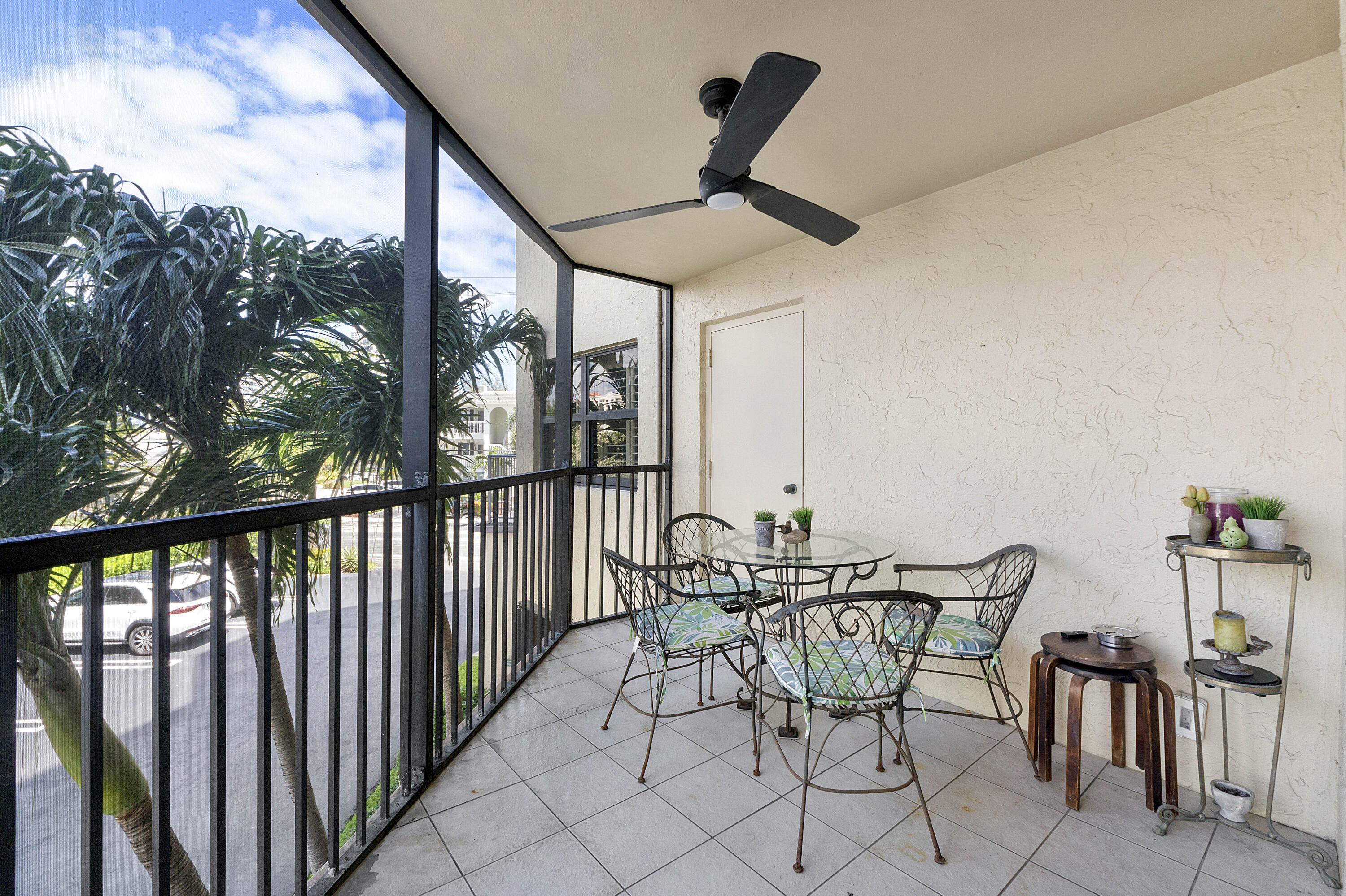 501 North Riverside Drive, Unit 203 Pompano Beach, FL 33062 - Photo 32 of 35 a view of a chairs and table in the balcony
