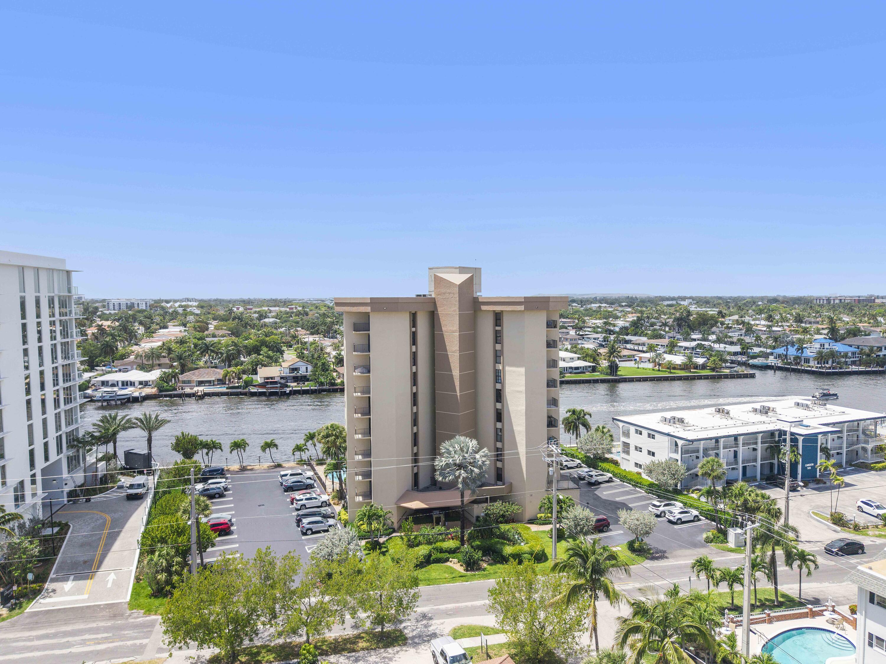 501 North Riverside Drive, Unit 203 Pompano Beach, FL 33062 - Photo 34 of 35 a view of a city with tall buildings