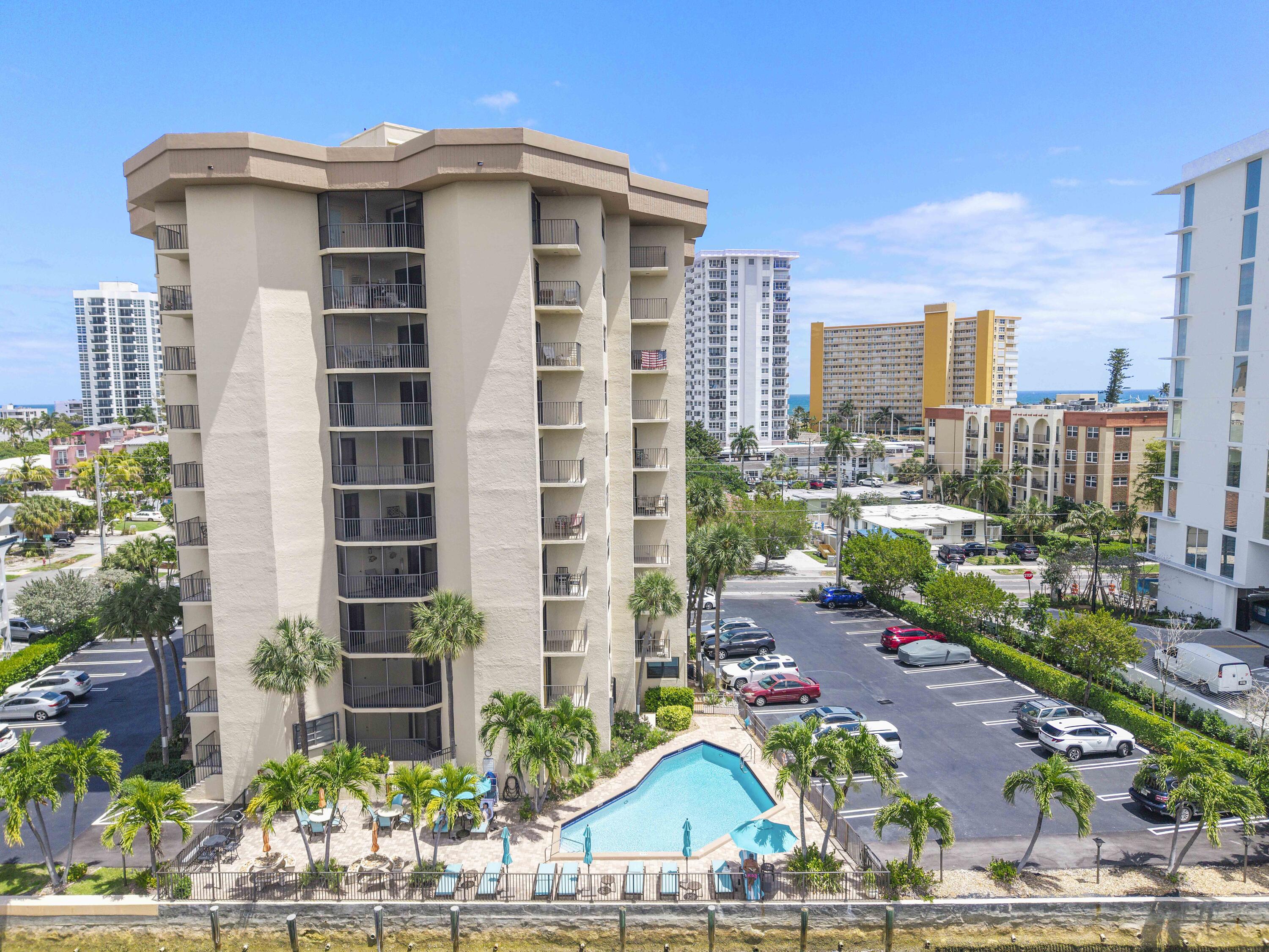 501 North Riverside Drive, Unit 203 Pompano Beach, FL 33062 - Photo 4 of 35 a view of a city with tall buildings