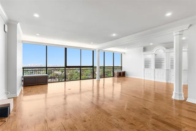 a view of a city from a window