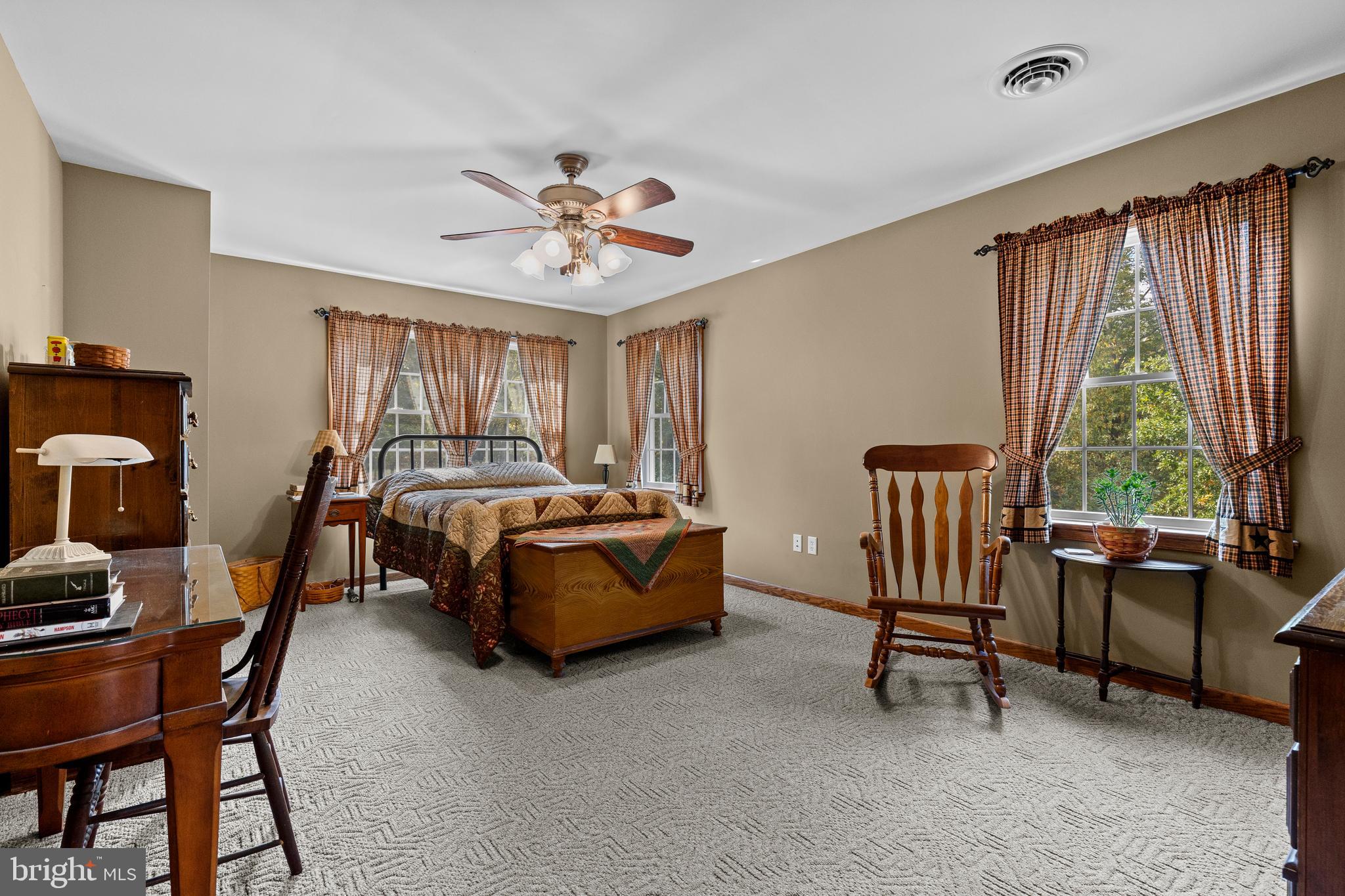 14731 Shimpstown Road Mercersburg, PA 17236 - Photo 22 of 52 a bedroom with a bed a desk and chair