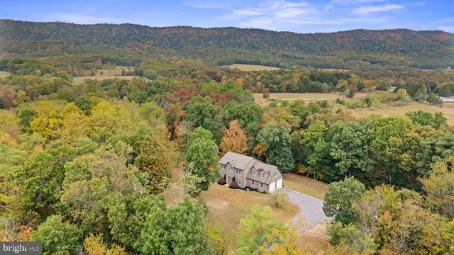 a view of lake and mountain