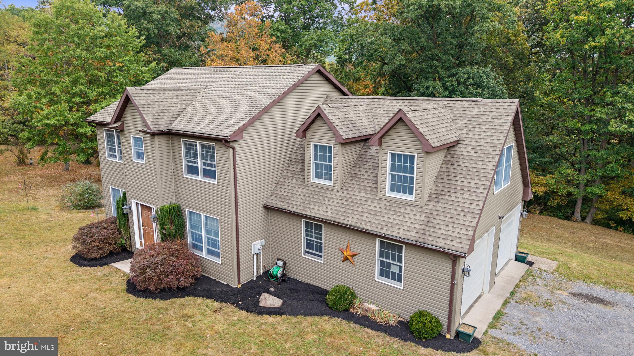 14731 Shimpstown Road Mercersburg, PA 17236 - Photo 38 of 52 a aerial view of a house with table and chairs