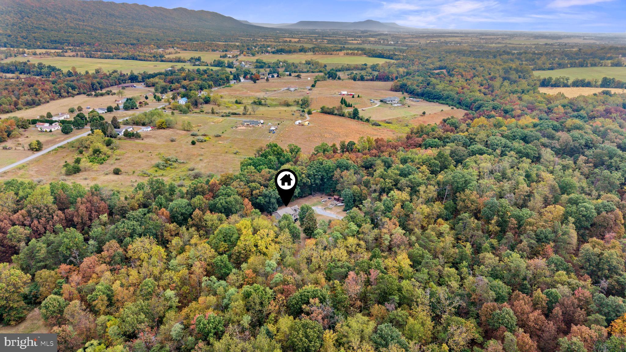 14731 Shimpstown Road Mercersburg, PA 17236 - Photo 44 of 52 an aerial view of residential house with an outdoor space and seating