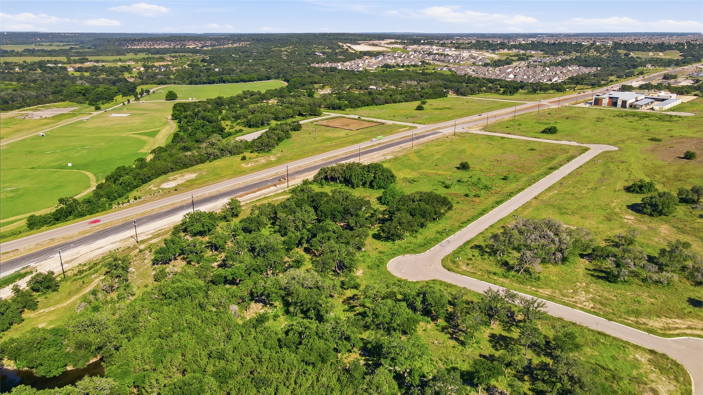 152 West Rio Rnch Road Liberty Hill, TX 78642 - Photo 14 of 27 an aerial view of a football ground