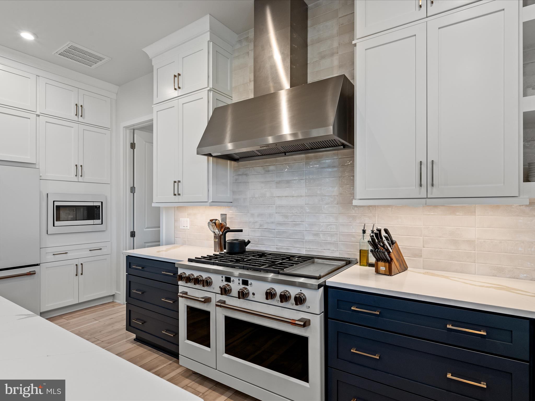 38906 Rumely Way Waterford, VA 20197 - Photo 31 of 99 a kitchen with stainless steel appliances a stove and white cabinets