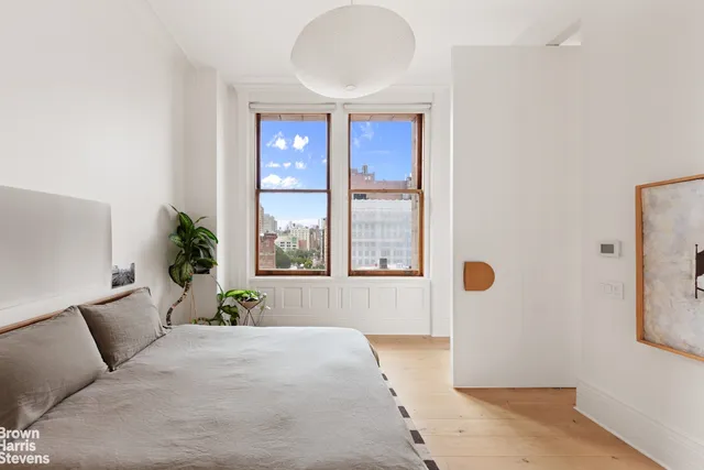 a living room with furniture and window