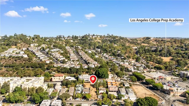 a view of city and mountain