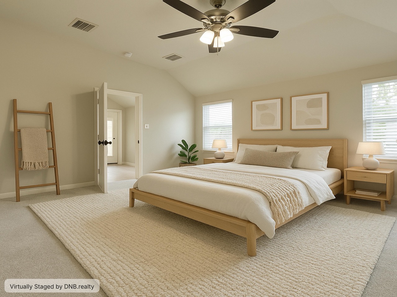 18704 Silent Water Way Pflugerville, TX 78660 - Photo 8 of 14 a spacious bedroom with a large bed a chandelier and windows