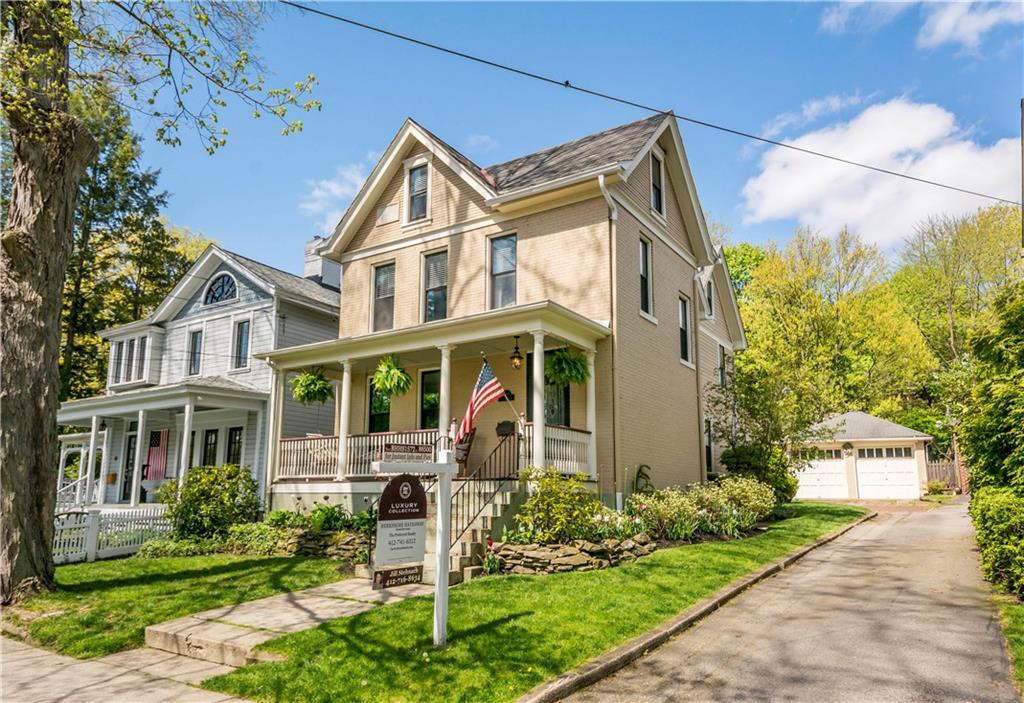 Fabulous Brick Victorian on Popular Woodland Rd. Edgeworth/Sewickley.  Shorting Walk to all Sewickley Village Shops/Restaurants & Area Schools.  Also Minutes to Downtown PGH & the PGH Airport.