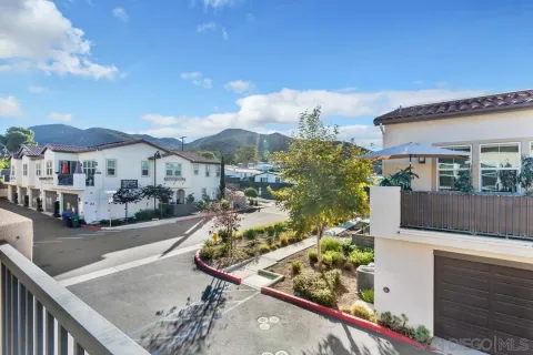 a view of a house with a patio
