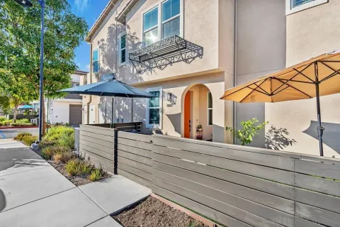 a view of a house with a window