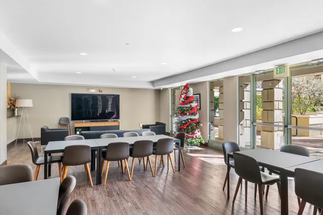 a view of a city with tall buildings