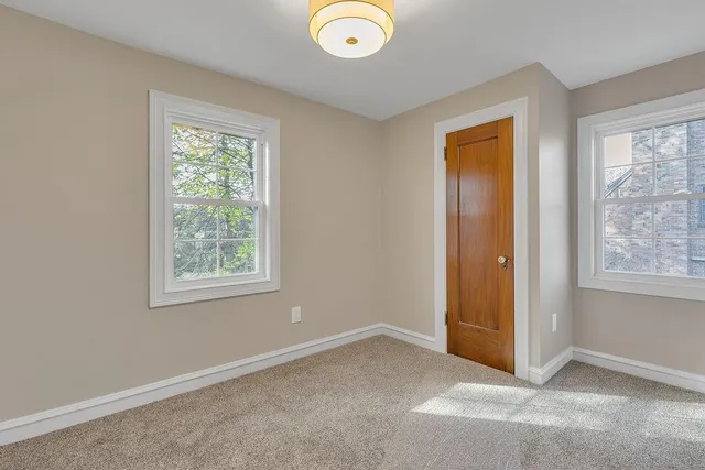 an empty room with window