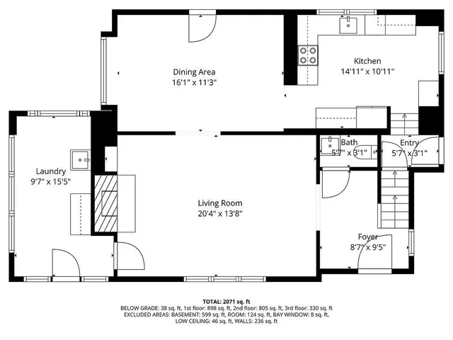 a picture of a park with a bench