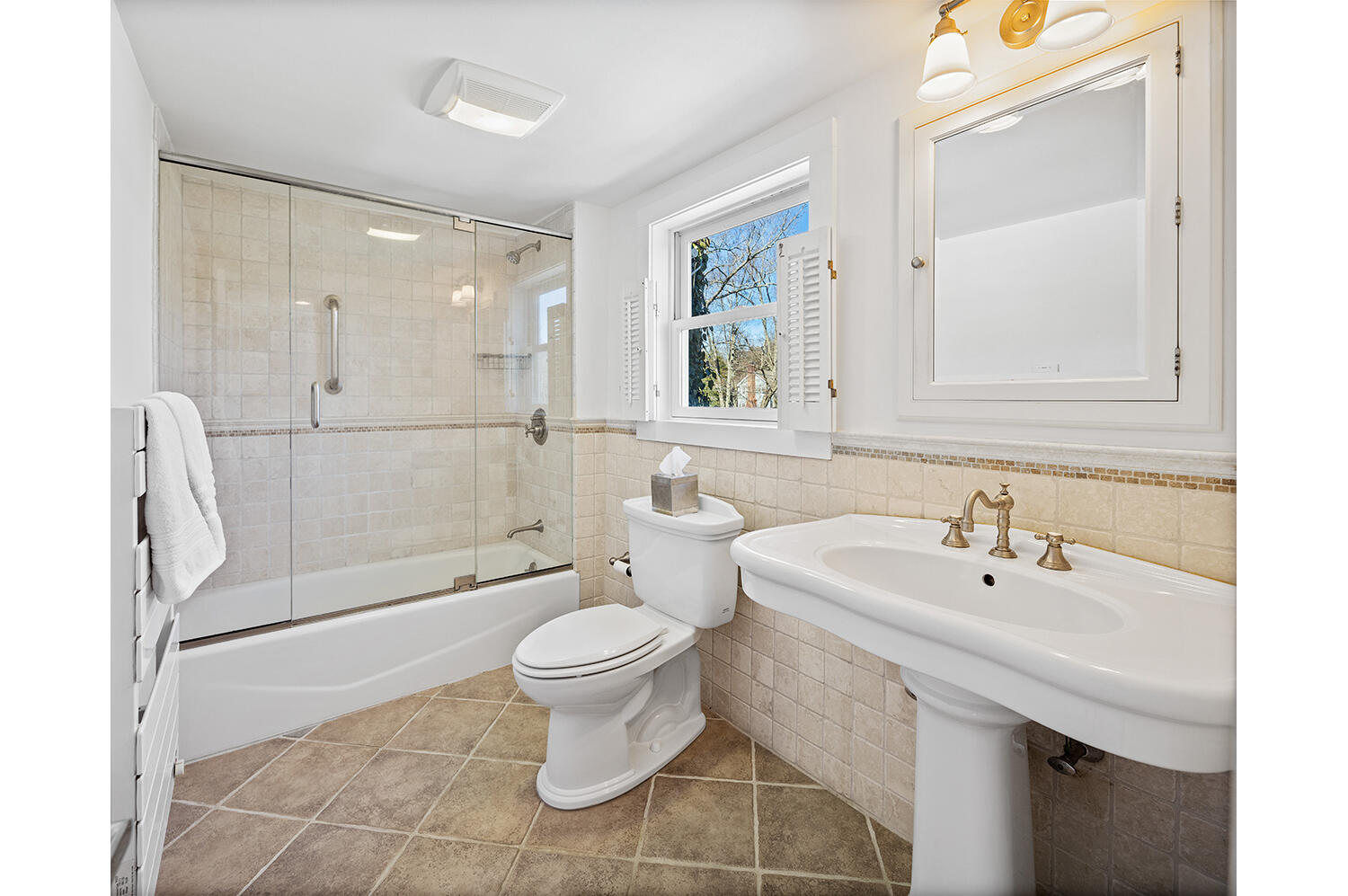 33 Old Farm Road Darien, CT 06820 - Photo 21 of 28 a bathroom with a sink toilet and shower