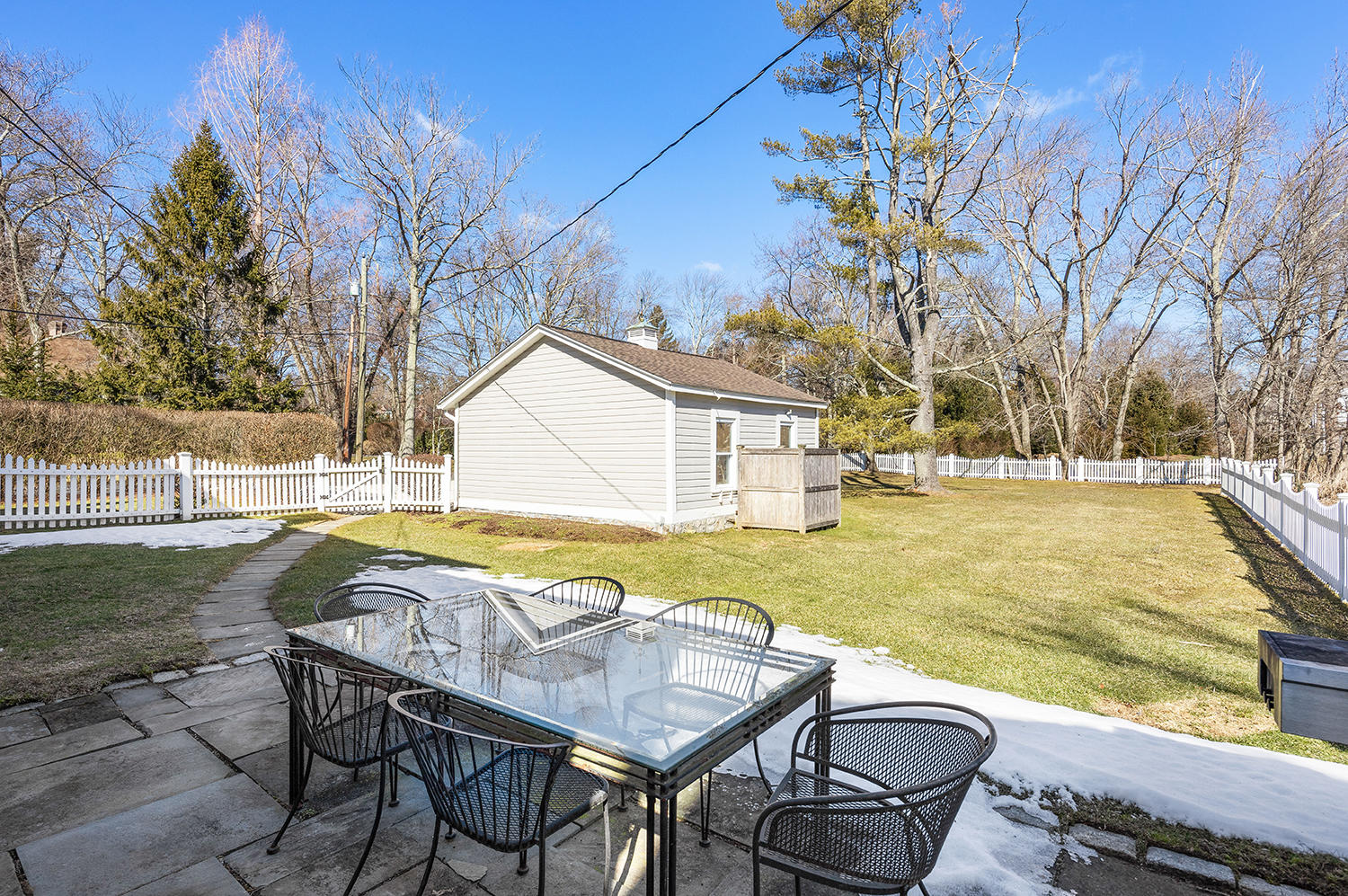 33 Old Farm Road Darien, CT 06820 - Photo 25 of 28 a view of swimming pool with outdoor seating and yard