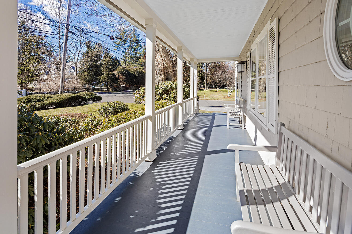 33 Old Farm Road Darien, CT 06820 - Photo 5 of 28 a view of balcony with wooden floor