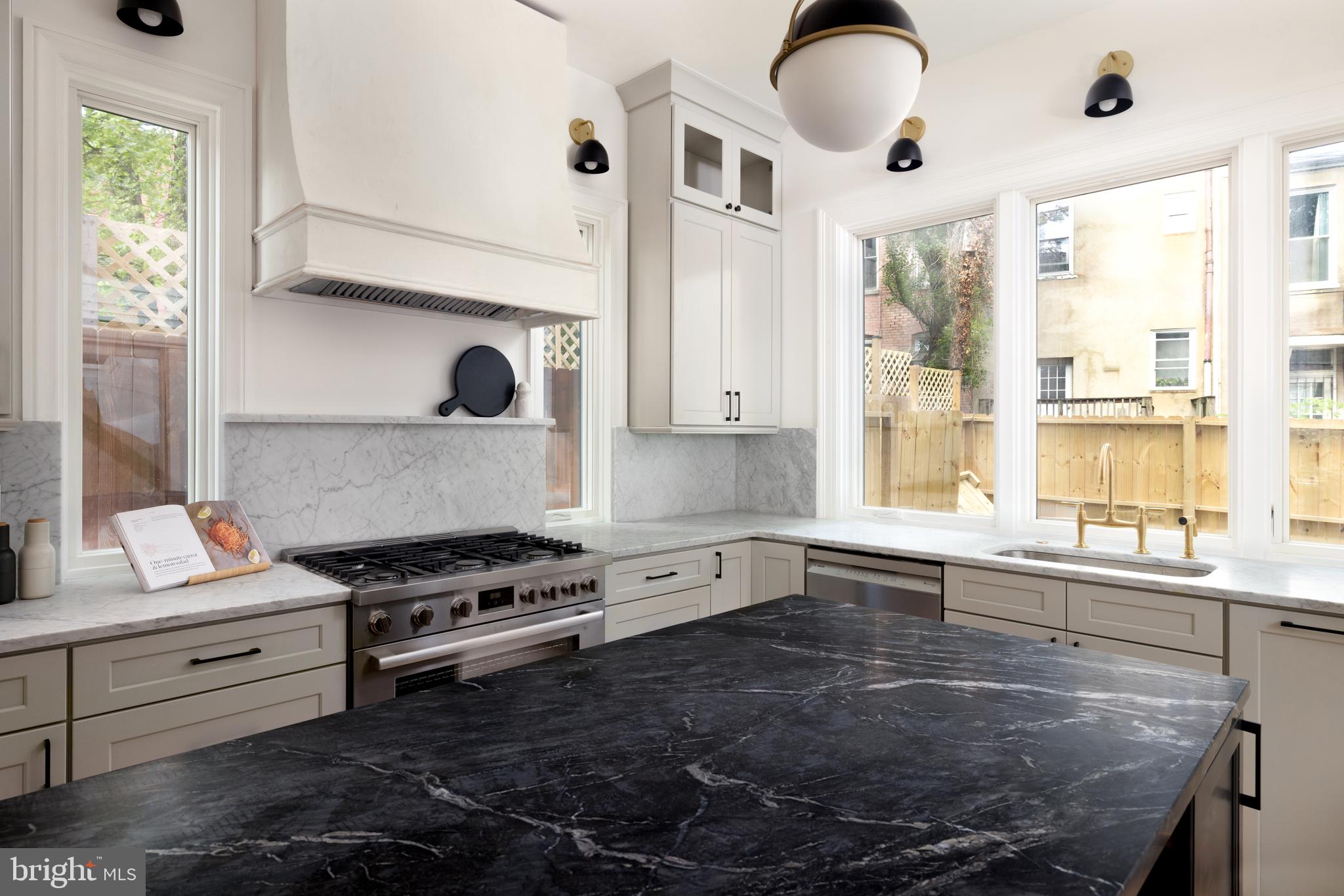 1241 4th Street Northwest Washington, DC 20001 - Photo 14 of 50 Carrara marble backsplash sourced from Italy