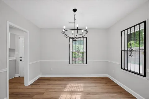 wooden floor in an empty room